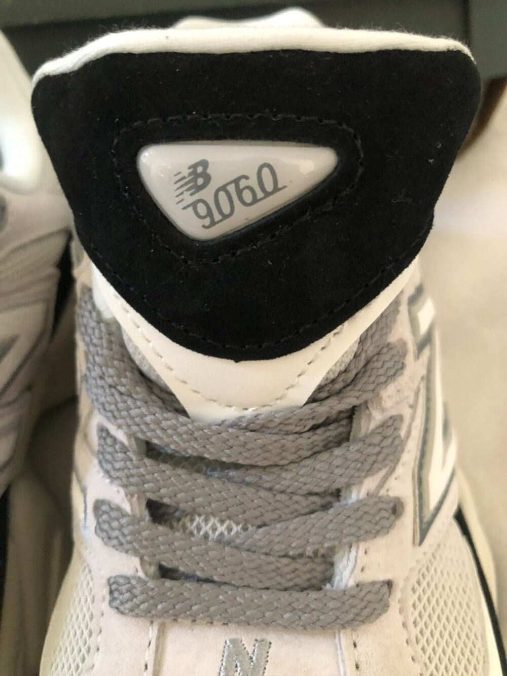 NWT New Balance 9060 Grey Jet Black Sneakers Size 6.5 - Picture 12 of 13